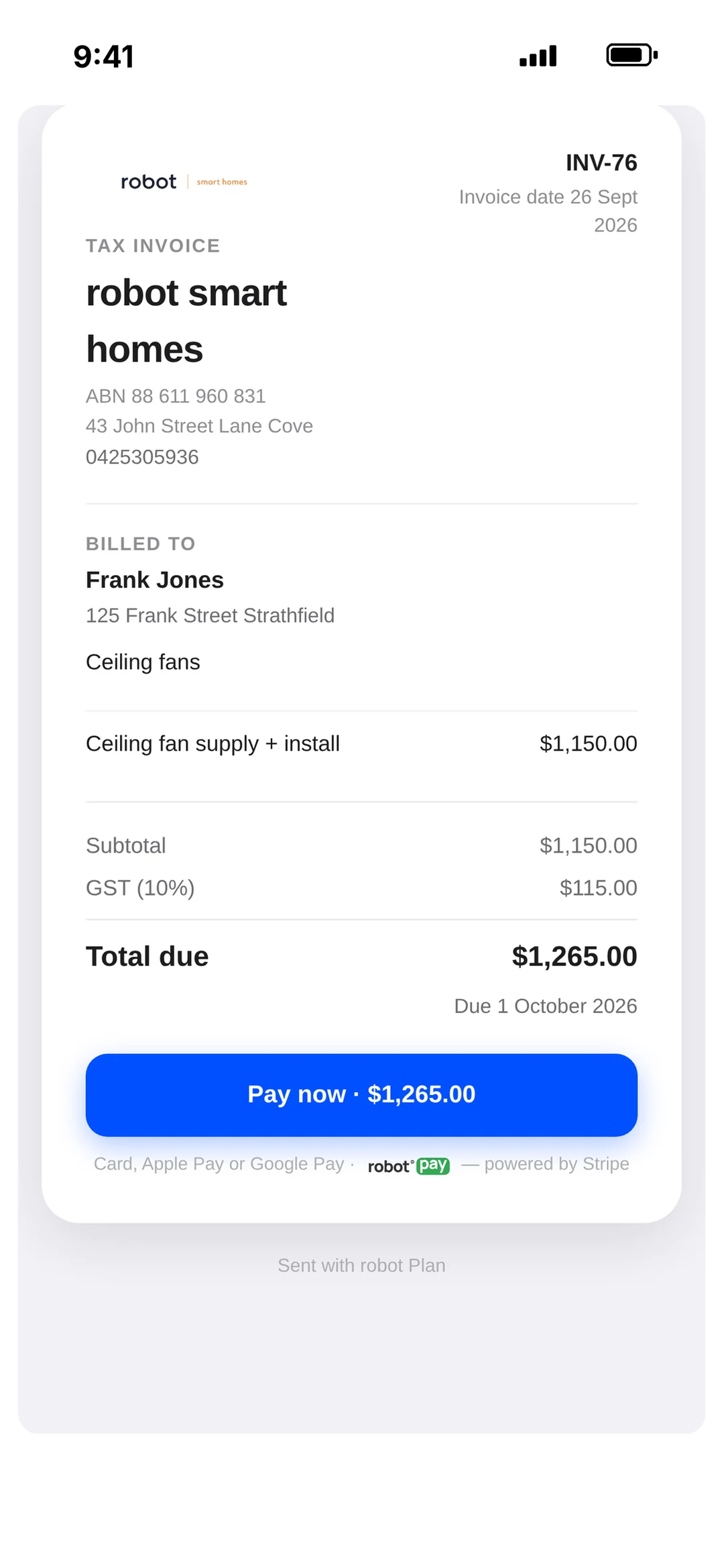 Time to get paid.